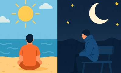 חם ביום, קר בלילה. איור בינה מלאכותית: מרחב אונליין