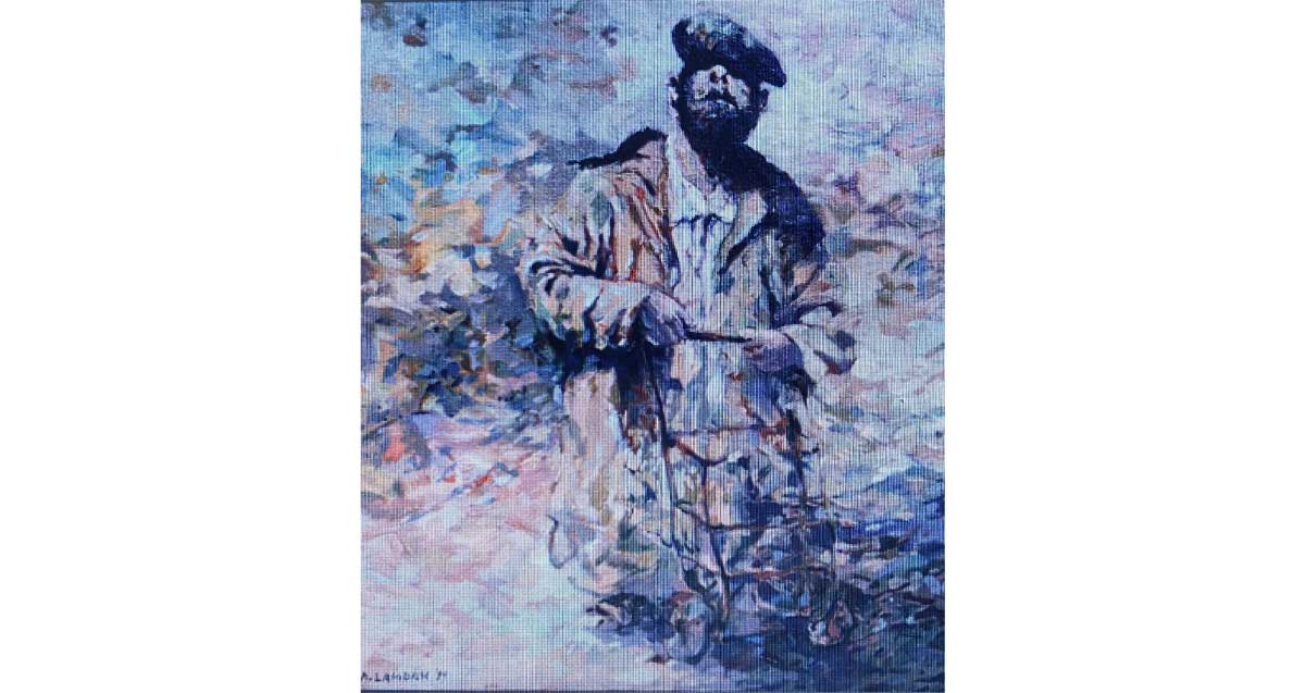 מוישה דודל. ציור אמנותי של אריה למדן