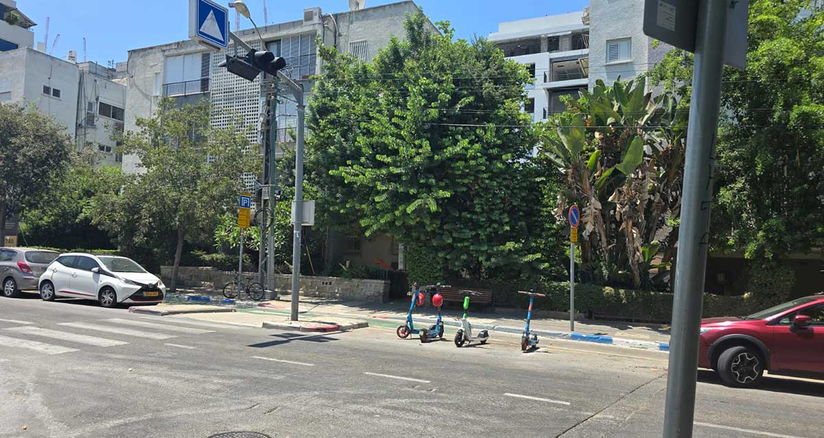 חנייה בכחול לבן